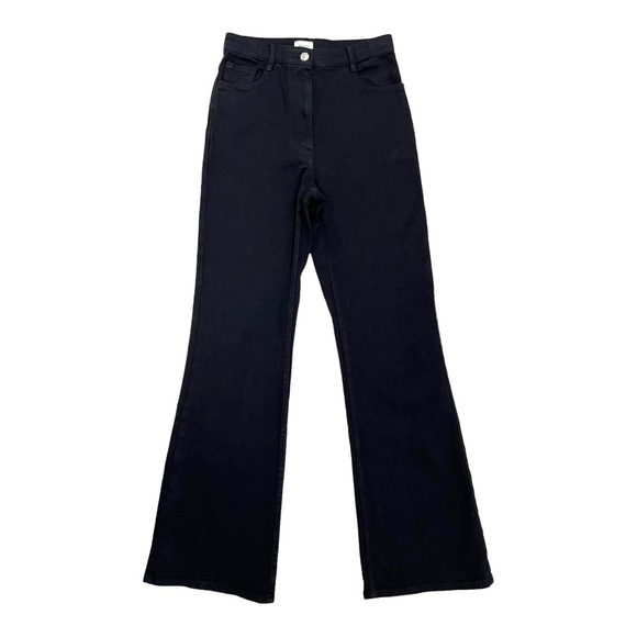 Aritzia Wilfred Free Twostep Flare Leg High Waisted Jeans Black Women’s Size 6 - Picture 5 of 13